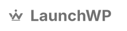 LaunchWP Wordmark Monochrome